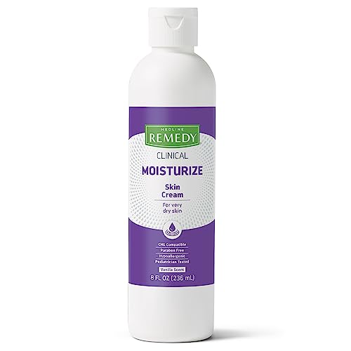 Medline Remedy Clinical Skin Cream, Nourishing Formula for Dry Skin, 8 oz., Pack of 24
