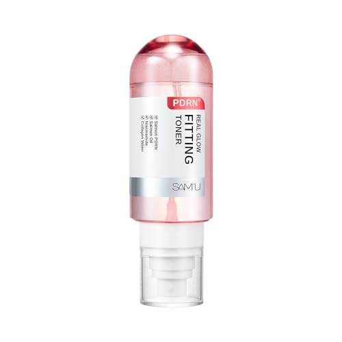 SAM'U Real Glow Fitting Toner ? PDRN Salmon DNA Facial Mist, Soothing & Hydrating Toner Spray with Collagen Water & 7 Hyaluronic Acid, Korean Skin Care, 5.05 fl. oz / 150 mL