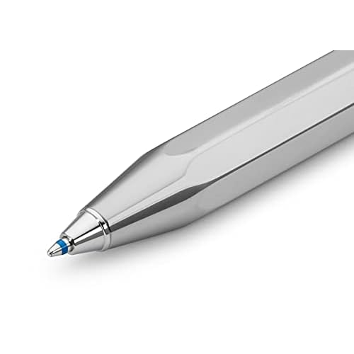 Kaweco AL SPORT Ball Pen Raw I Retractable Ballpoint Pen in Classic Design with Standard D1 Refills I Aluminium Ball Pen 13cm