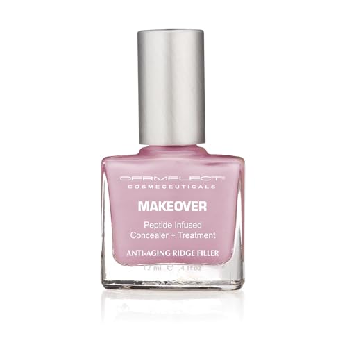 Dermelect Makeover Ridge Filler - Award-Winning Nail Treatment, Strengthens, Moisturizes, Conceals Imperfections, Keratin & Peptide Enriched, For Healthy, Smooth Nails
