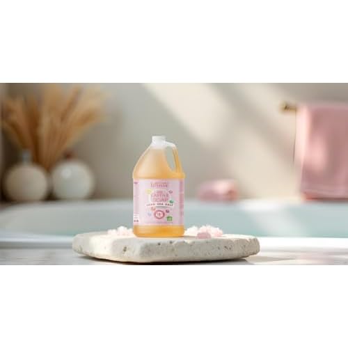Brittanie's Pure Organic Castile Liquid Olive Oil Soap Refill, Dead Sea Salt, 1 Gallon | Face, Body Wash, Dishes, Pets & Laundry | Vegan & Gluten Free Non-GMO