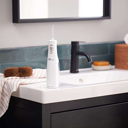 Waterpik Cordless Express Water Flosser, Battery Operated & Portable for Travel & Home, ADA Accepted, Waterproof for Shower Use, White WF-02, Packaging May Vary