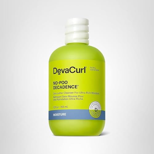 DevaCurl No-Poo Decadence Non-Lathering Cleanser for Ultra-Rich Moisture, Green Oasis, 12 fl. oz
