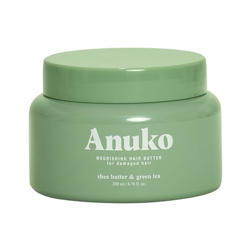 Nourishing Hair Butter for Damaged Hair, 6.7 oz, Shea Butter & Green Tea, Korean Hair Care, Hair Treatment Mask, Vegan Protein