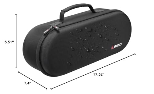 RLSOCO Hard Case for Dyson Supersonic Nural/Supersonic Hair Dryer HD15 HD08 HD07 HD03 HD01, Portable Travel Storage Bag for Dyson Supersonic Hair Dryer - Fits Complete Supersonic Accessories (Black)