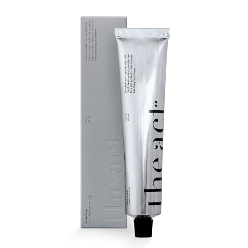 The Act Hand Cream for Women & Men, Lamellar Technology with Vitamins A & E for Deep Hydration and Anti-Aging, Moisturizing, Organic, Vegan (2 Fl Oz, Subtle Herbal)