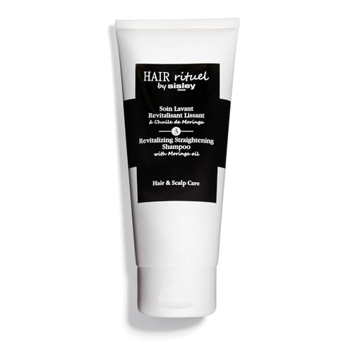 Hair Rituel by Sisley Paris Revitalizing Straightening Shampoo with Moringa Oil - 200 mL - Gently Cleanses, Improves Look of Shine, Supports Hair & Scalp Health - Creamy Foam Texture - Sulfate Free