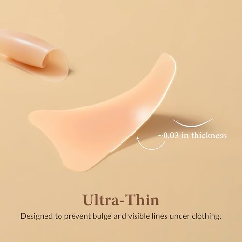 Anti Camel Toe Underwear - Silicone Camel Toe Concealer for Swimsuit, Underwear, 2-Pack, Nude, Y Shape