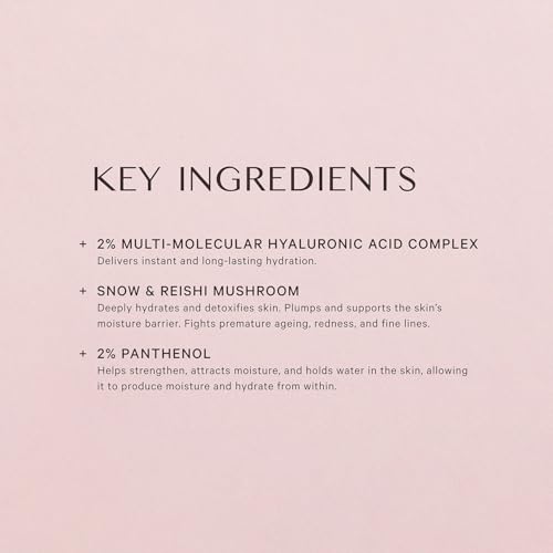 MZ SKIN Hyaluronic Acid Hydrating Serum 1.01 fl oz - Multi-Molecular Complex with Panthenol & Snow Mushroom for Deep Hydration & Anti-Aging to Reduce Wrinkles, All Skin Types, Fragrance Free