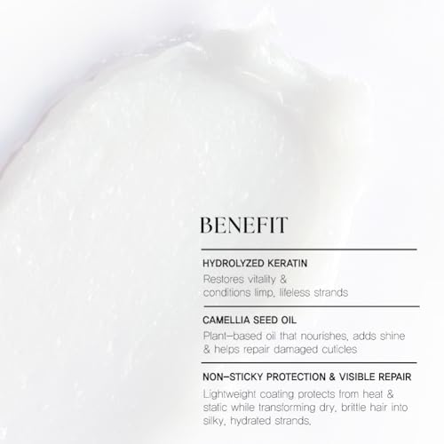 Camellia Damaged Hair Treatment 320ml/10.82 fl.oz | Deep Repair Conditioner for Dry & Damaged Hair with Jeju Camellia Oil & Hydrolyzed Keratin | Protein-Enriched, Moisturizing