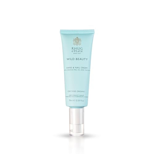 Rhug Wild Beauty - Hand & Nail Cream with Orange Peel Oil and Yarrow | Nourishing Moisturizer for Hands | 75ml | Made in the UK