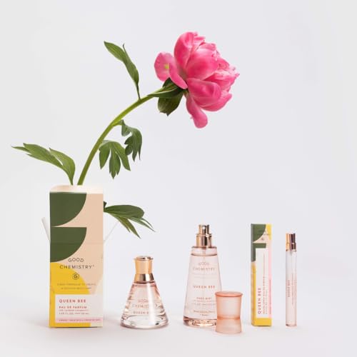 Good Chemistry Queen Bee Eau de Parfum 1.7 fl oz - Long-Lasting Perfume with Black Currant, Peony, & Amber - Bold, Clean & Vegan