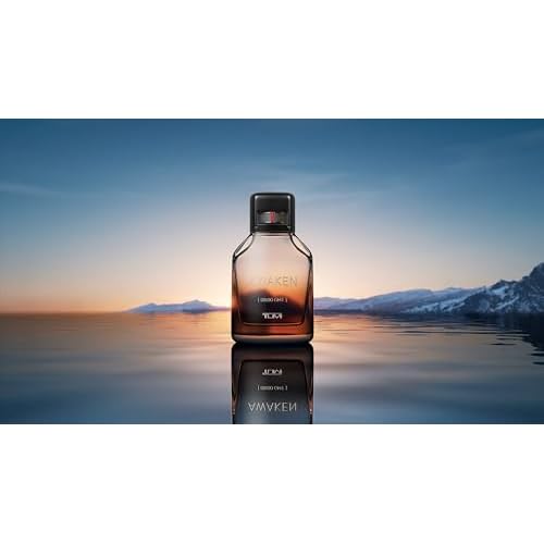 TUMI AWAKEN 08:00 GMT Gift Set - Refreshing Cologne for Men with Woody Fragrance Notes - 6.7 oz & 1.0 oz Eau de Parfum