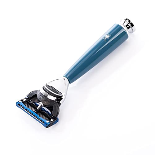 M?HLE RYTMO 4-piece Pure Badger 5-Blade Razor Modern Luxury Wet Shaving Set - Perfect for Every Day Use, Barbershop Quality Close Smooth Shave