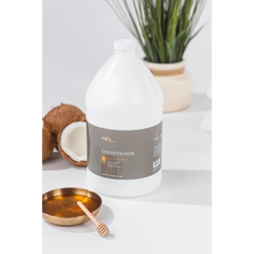 Zogics Organics Conditioner ? Organic Conditioner for Hair, Hydrating Deep Conditioner with Natural Ingredients like Honey Powder, Aloe Vera, Avocado, and Jojoba (Honey Coconut, 4 Gallon Case)