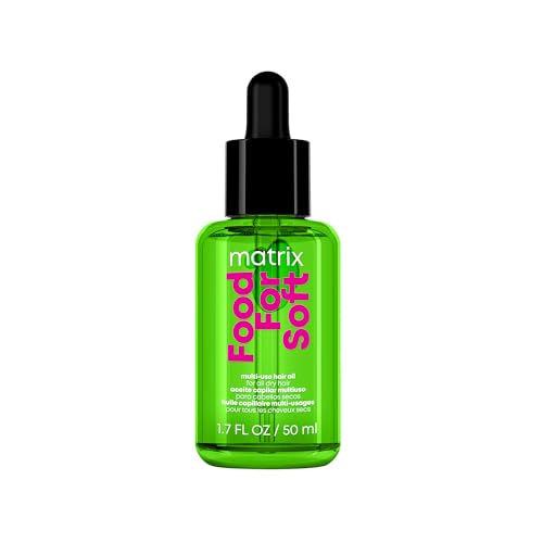 MATRIX Food For Soft Hair Serum Oil For Dry, Brittle and All Hair Types - Softens, Smooths and Adds Shine With Heat Protection, Repairing Leave In With Avocado Oil