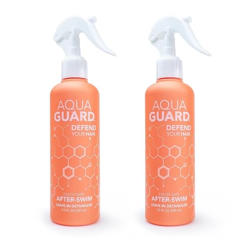 AQUA GUARD After-Swim UV Leave-In Detangler ? Quick & Easy Detangling After Every Swim ? Paraben & Gluten Free, Vegan, Color Safe, Leaping Bunny Certified (2-Pack)