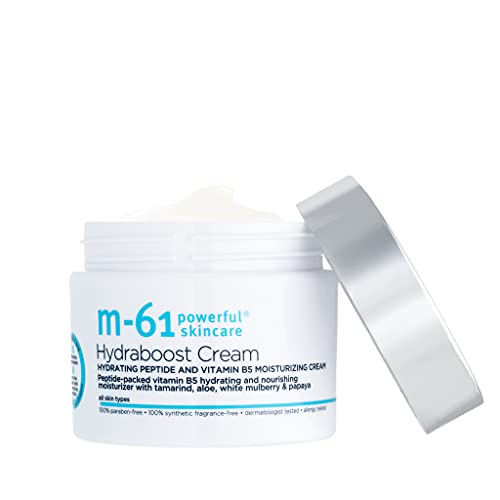m-61 Hydraboost Cream | Ultra-Nourishing, Moisturizing Face Cream To Plump, Hydrate, And Repair. With Vitamin B5, Vitamin E, Hyaluronic Acid, and Peptides. For All Skin Types - 1.7 Fl Oz