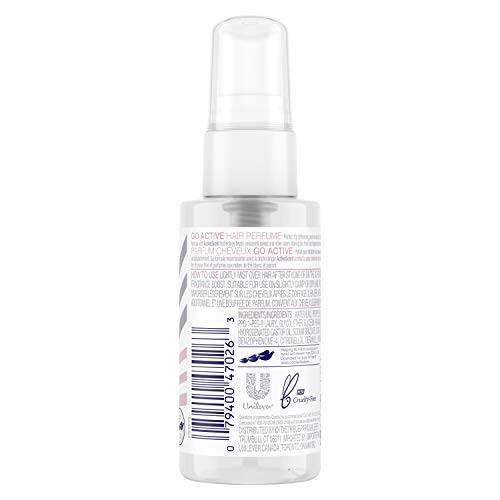 Dove Care Between Washes Hair Perfume Hair Fragrance For Sweat and Odors Go Active Hair Product for 24 Hour Protection 1.7 oz