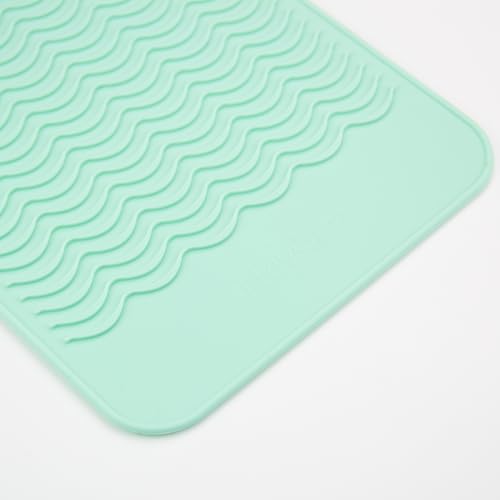 Heysam Heat Resistant Silicone Mat for Hair Styling Tools, 9.0 x 6.5 inches, 450¡ÆF Protection, Multiple Colors