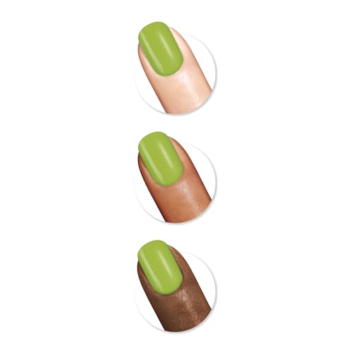 Sally Hansen Insta-Dri Nail Polish | Quick Dry, Long Lasting, Streak-Free Shine | Opaque, Glossy | 528 Hard Drive Me Crazy | Bright Green Nail Color