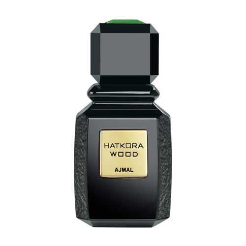 Ajmal Hatkora Wood Eau de Parfum 3.4 oz / 100 ml ? Unique Unisex Oriental Citrus & Woody Fragrance with Hatkora Lemon, Saffron & Oud | Long-Lasting Signature from Dubai