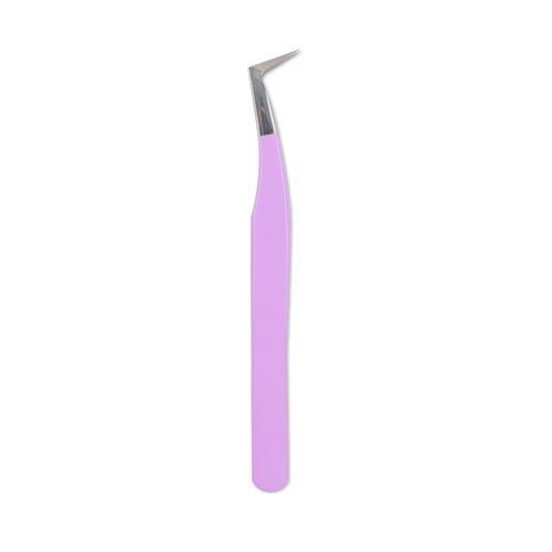 VAVALASH Lash Tweezers - Diamond Grip for Eyelash Extensions - Volume & Classic Fans - Purple, Volume Boot Tweezer