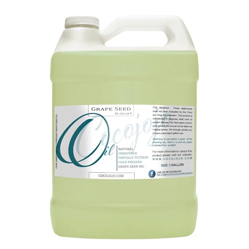 Grapeseed Oil - Pure Natural Grape Seed Cold Pressed 1 Gallon Hair Face Skin Massage Moisturizing