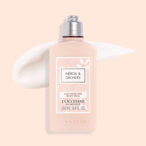 L'Occitane Body Milk: Moisturizing, Soften Skin, Delicately Perfume Skin, Vegan, Made in France, Citrus Verbena, Herbae, Neroli & Orchidee, 8.4 Fl Oz