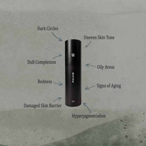 WOAK C4 ? Men's Tinted Moisturizer BB CC Cream Foundation ? Color Correcting Camo Complex ? Hybrid Skin Care (Tan)