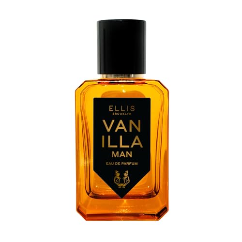 Ellis Brooklyn VANILLA MAN Eau de Parfum for Men 1.7oz / 50ml ? Warm Spicy Fragrance with Vanilla Absolute, Bergamot, Clary Sage & Cedarwood ? Warm, Rich, Modern Scent