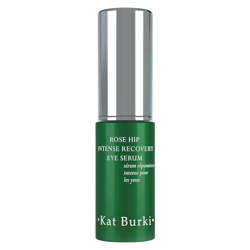 Kat Burki Rose Hip Intense Recovery Eye Serum with 1% Encapsulated Retinol, Vitamin C & Niacinamide, Reduces Dark Circles, Puffiness & Fine Lines, 0.5 Fl Oz