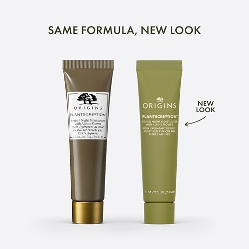 Origins Plantscription Retinol Night Moisturizer | Visibly Diminishes Lines, Pores & Uneven Skin Tone | With Peptide & Retinol, 1 Fl Oz