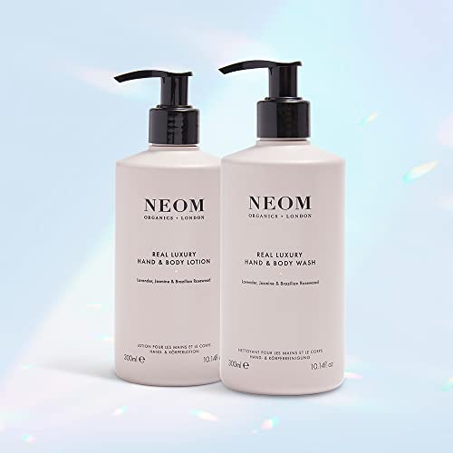 Neom ? Real Luxury Hand & Body Wash, 300ml | Lavender, Jasmine & Sandalwood | Gently Cleanse & Soften