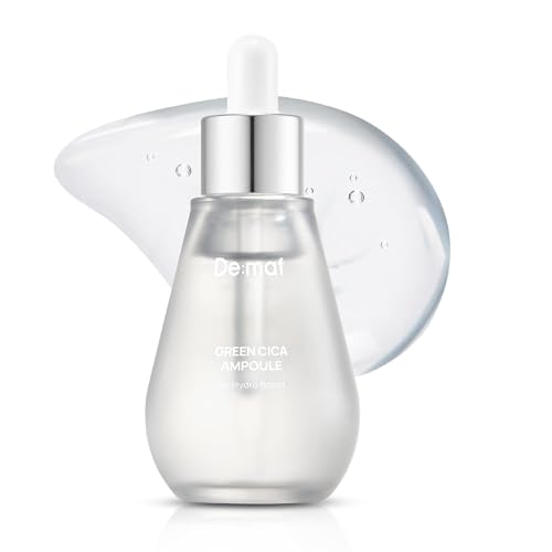 Green Cica Ampoule with 72% Green Tea, Cica & 8-Layer Hyaluronic Acid | Soothing & Sebum Control Pore Serum for Blackheads and Enlarged Pores | For Oily & Combination Skin (1.7 fl oz)