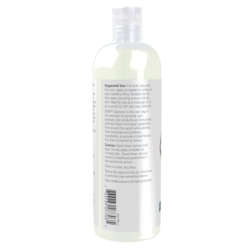 NOW Foods Solutions, Liquid Coconut Oil, Light and Nourishing, Promotes Healthy-Looking Skin and Hair, 16-Ounce