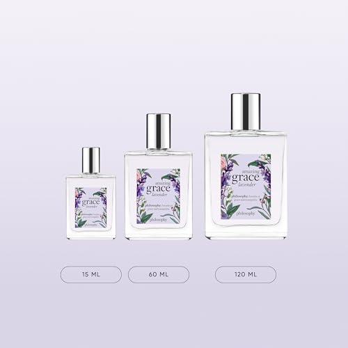 philosophy amazing grace lavender eau de toilette - delicate & enchanting women's perfume - with notes of berries & musk - long lasting fragrance