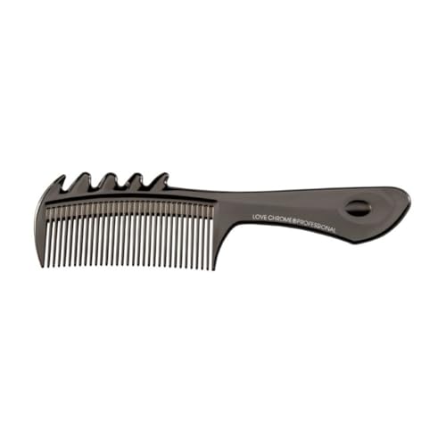 LOVE CHROME PROFESSIONAL B3 SCALP-GUASHA DEEP BLACK/Japanese artisan hair comb