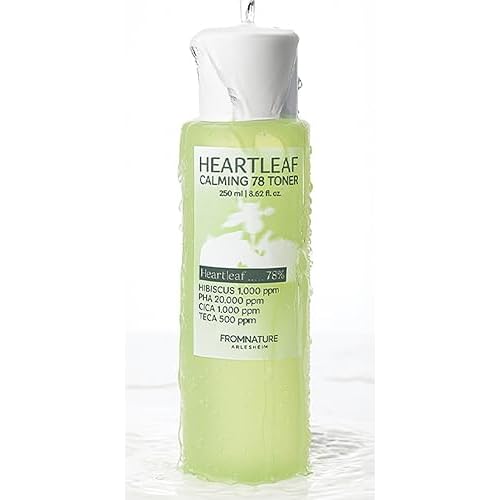 HEARTLEAF Calming 78 Toner_Sensitive Skin, Intensely Calms & Soothes Redness with CICA & TECA, Gentle Exfoliation with PHA & Hibiscus, pH 5.5 Korean Glass Skin Care.