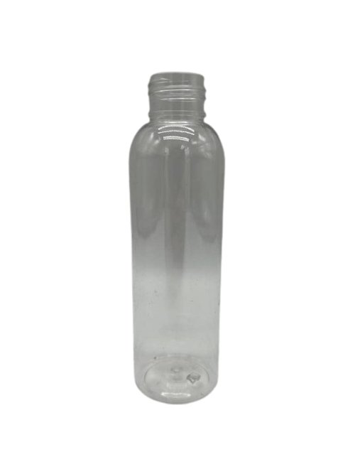 Natural Farms 4 oz Clear Cosmo Plastic Bottles -12 Pack Empty Bottle Refillable - BPA Free - Essential Oils - Aromatherapy | Gold Disc Caps - Made in the USA