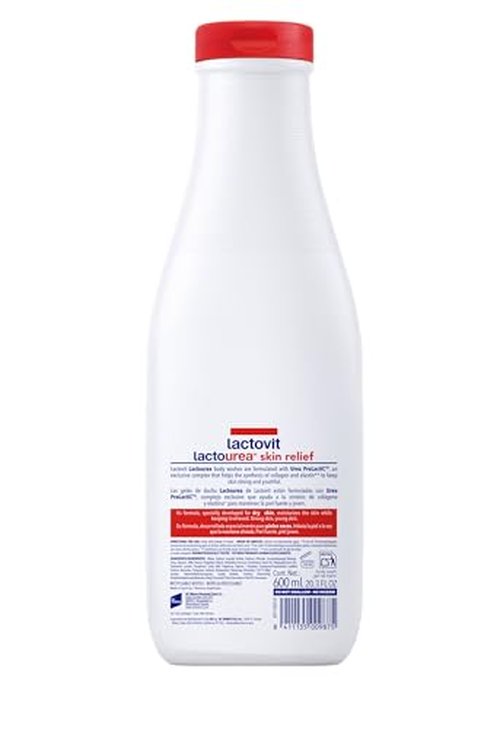 Lactovit| Lactourea Body Wash | Hydrating Shower Gel for Dry Skin | With Urea ProLactiC10 Complex, Lactic Acid & Pure Urea | Soft & Youthful Skin | Dermatologist Recommended |6 x 600 ml
