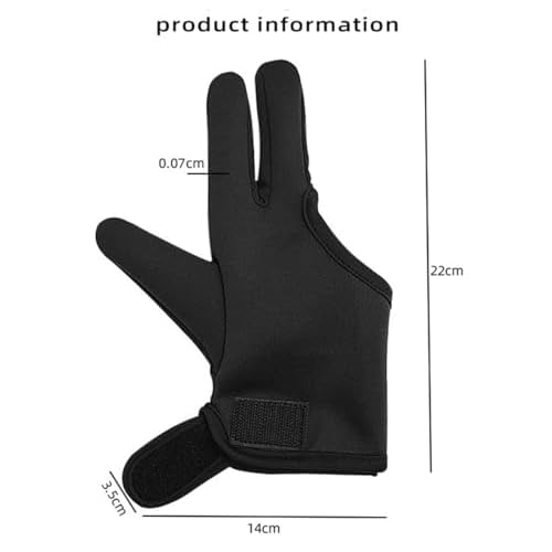 Heat Gloves for Hair Styling, 1 Pair Curling Iron Gloves Pro 3 Finger Barber Gloves Heat Resistant Hair Tools for Perming, Hair Straightening, Curling Wand and Flat Iron