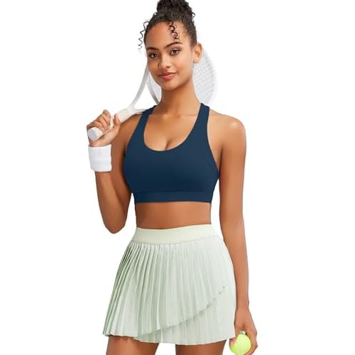 RUNNING GIRL Sports Bra for Women High Support, Criss-Cross Back Padded Strappy Sports Bras Yoga Bra with Removable Cups