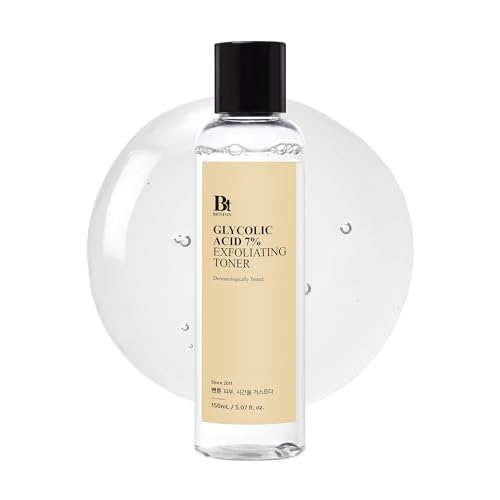 Benton Glycolic Acid 7% Exfoliating Toner with Niacinamide - Gentle AHA Toner for Brighter Skin & Even Tone - Balances Oil & Moisture - Hydrating, Cruelty-Free Korean Skin Care