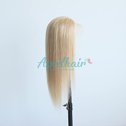 Pre-plucked #27 Honey Blonde 13X4 Lace Front Wigs Straight Glueless 150% Density Brazilian Virgin Human Hair (27 Frontal Wig, 20 INCH)