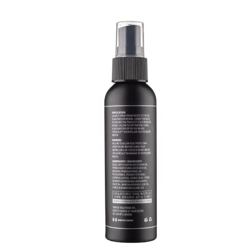 Beard & Hair Heat Protectant Spray - Viking Shield Beard Spray for Men, Protects Hair from Heat Damage of Straightener and Styling - Argan Oil Thermal Protector Spray - Protect Up To 450¨¬ F - 4 Fl Oz