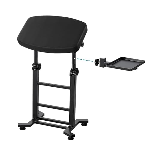 POARMEEY Professional Tattoo Armrest Adjustable Height with Detachable Side Tray£¬ XXL Tattoo Arm and Leg Support 180¡Æ Tilt Heavy-Duty for Tattoo Studios