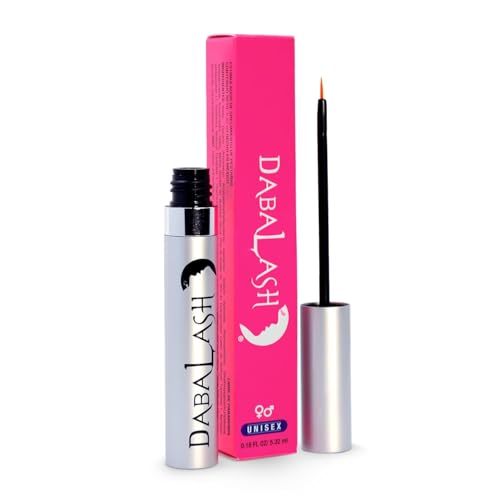 DABALASH Professional Eyelash & Eyebrow Growth Serum with Castor Oil ? Promotes the Appearance of Naturally Longer, Fuller, Thicker & Stronger Lash + Brow Hair ? 0.18 oz