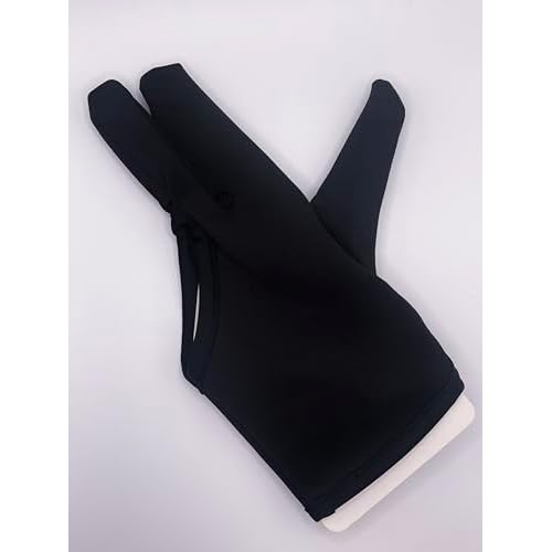 Heat Resistant Gloves for Hair Styling Curling, for Barber, Hair Straightening, Keratin Treatment, Curling, Flat Iron, 3 Fingers Glove Hairdressing, Hand Protective Glove, Black, 1 Pcs