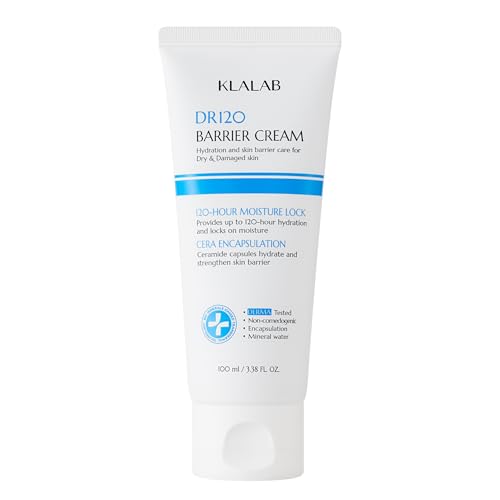 DR120 Barrier Cream ? 120-Hour Hydration with 5 Ceramides & Hyaluronic Acid ? Fragrance-Free Moisturizer for Sensitive Skin ? Clinically Tested, Non-Comedogenic, 3.4oz